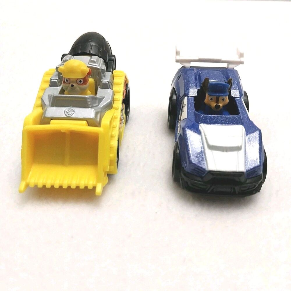 PAW Patrol True Metal Diecast Cars Lot Rubble Bulldozer Chase Race Car Toy #E66